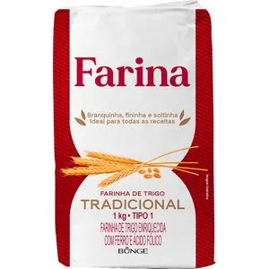 Farinha de Trigo Farina Pacote com 1kg